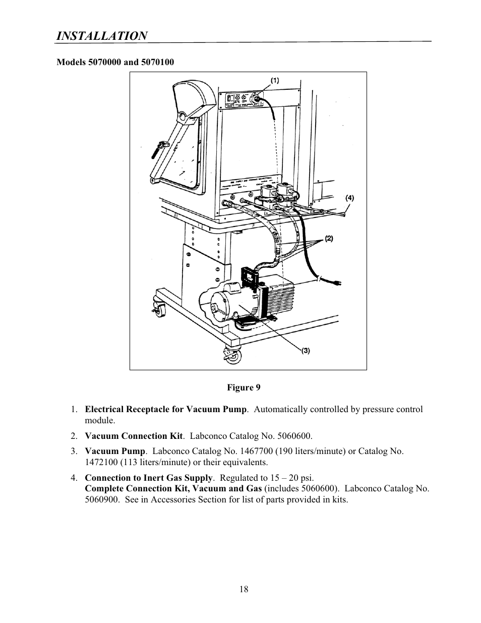 Installation | Labconco Protector Controlled Atmosphere Glove Boxes 5080102 User Manual | Page 17 / 53