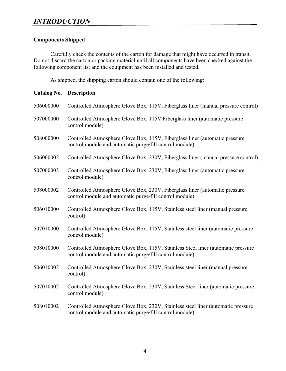 Introduction | Labconco Protector Controlled Atmosphere Glove Boxes 5080102 User Manual | Page 3 / 53