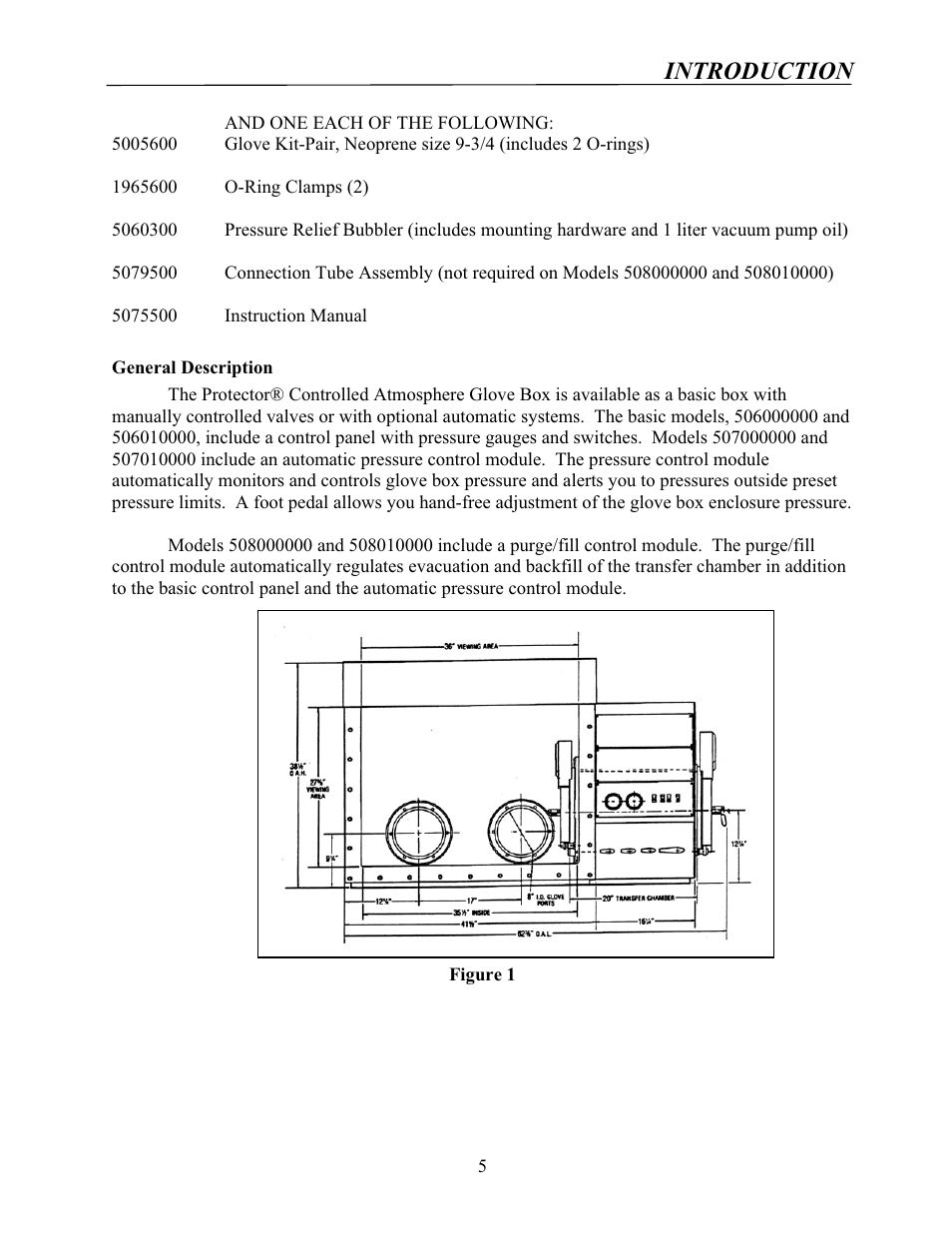 Introduction | Labconco Protector Controlled Atmosphere Glove Boxes 5080102 User Manual | Page 4 / 53