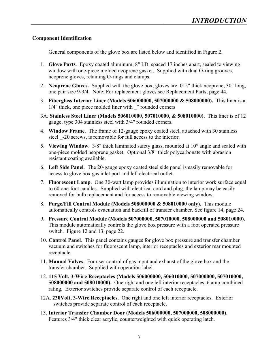 Introduction | Labconco Protector Controlled Atmosphere Glove Boxes 5080102 User Manual | Page 6 / 53