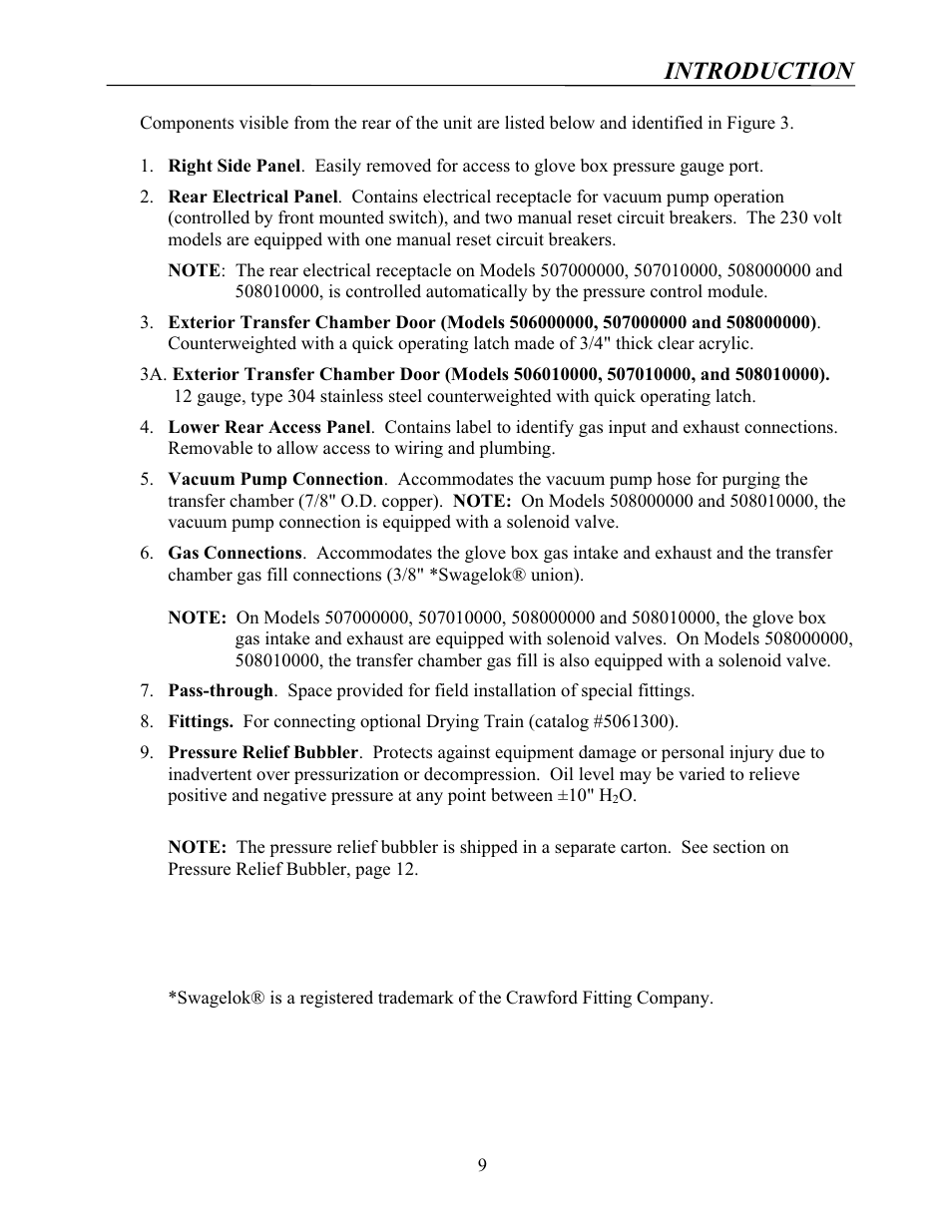 Introduction | Labconco Protector Controlled Atmosphere Glove Boxes 5080102 User Manual | Page 8 / 53