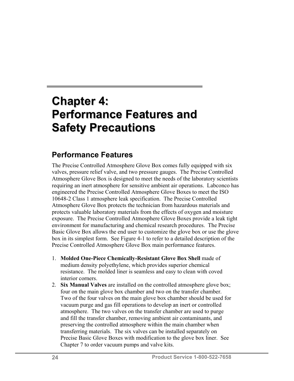 Labconco Precise Controlled Atmosphere and Basic Glove Boxes 5220131 User Manual | Page 28 / 63