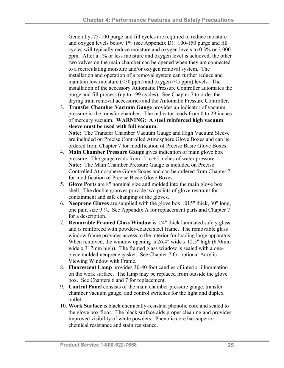 Labconco Precise Controlled Atmosphere and Basic Glove Boxes 5220131 User Manual | Page 29 / 63