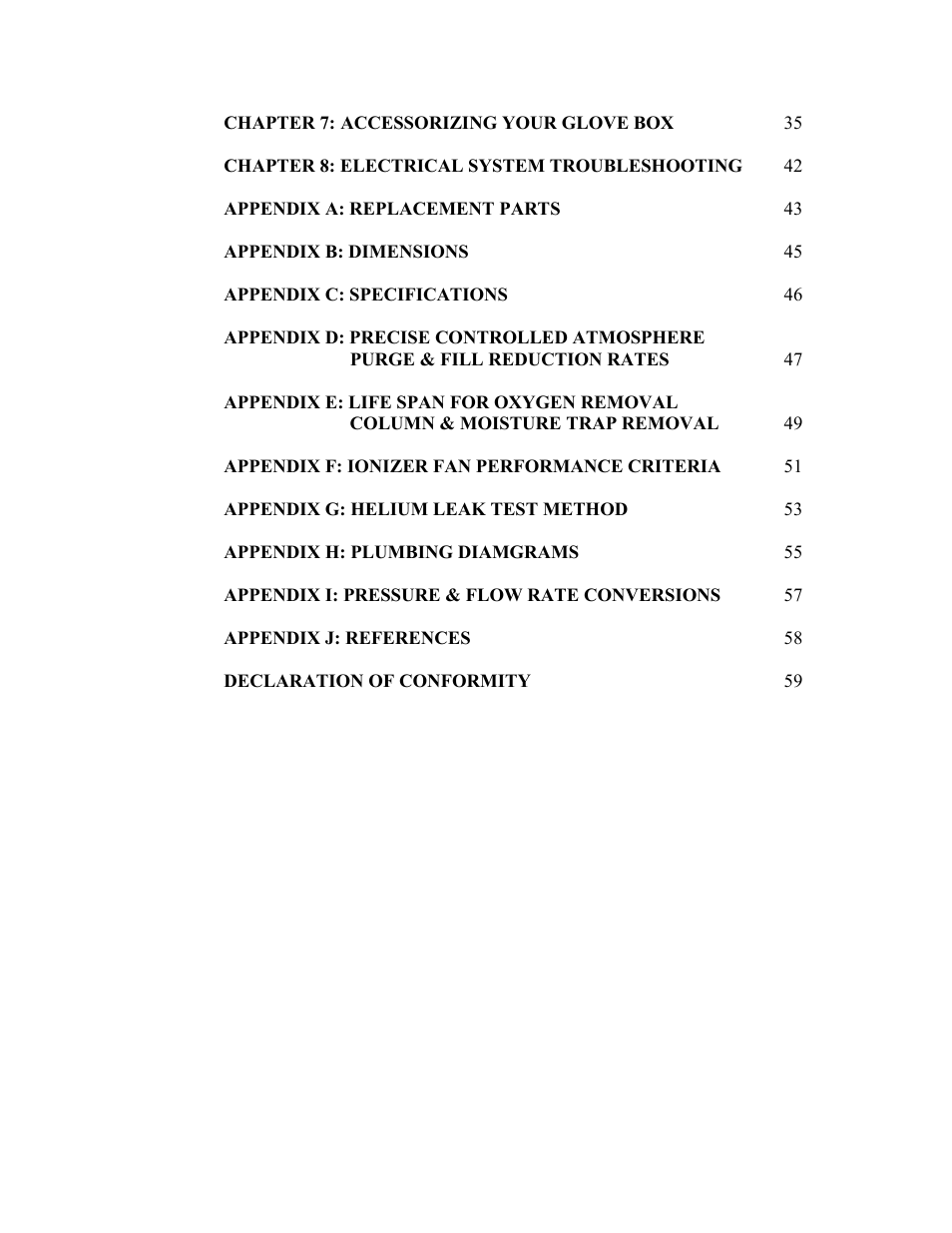 Labconco Precise Controlled Atmosphere and Basic Glove Boxes 5220131 User Manual | Page 4 / 63