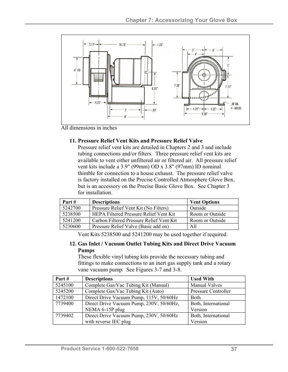 Labconco Precise Controlled Atmosphere and Basic Glove Boxes 5220131 User Manual | Page 41 / 63