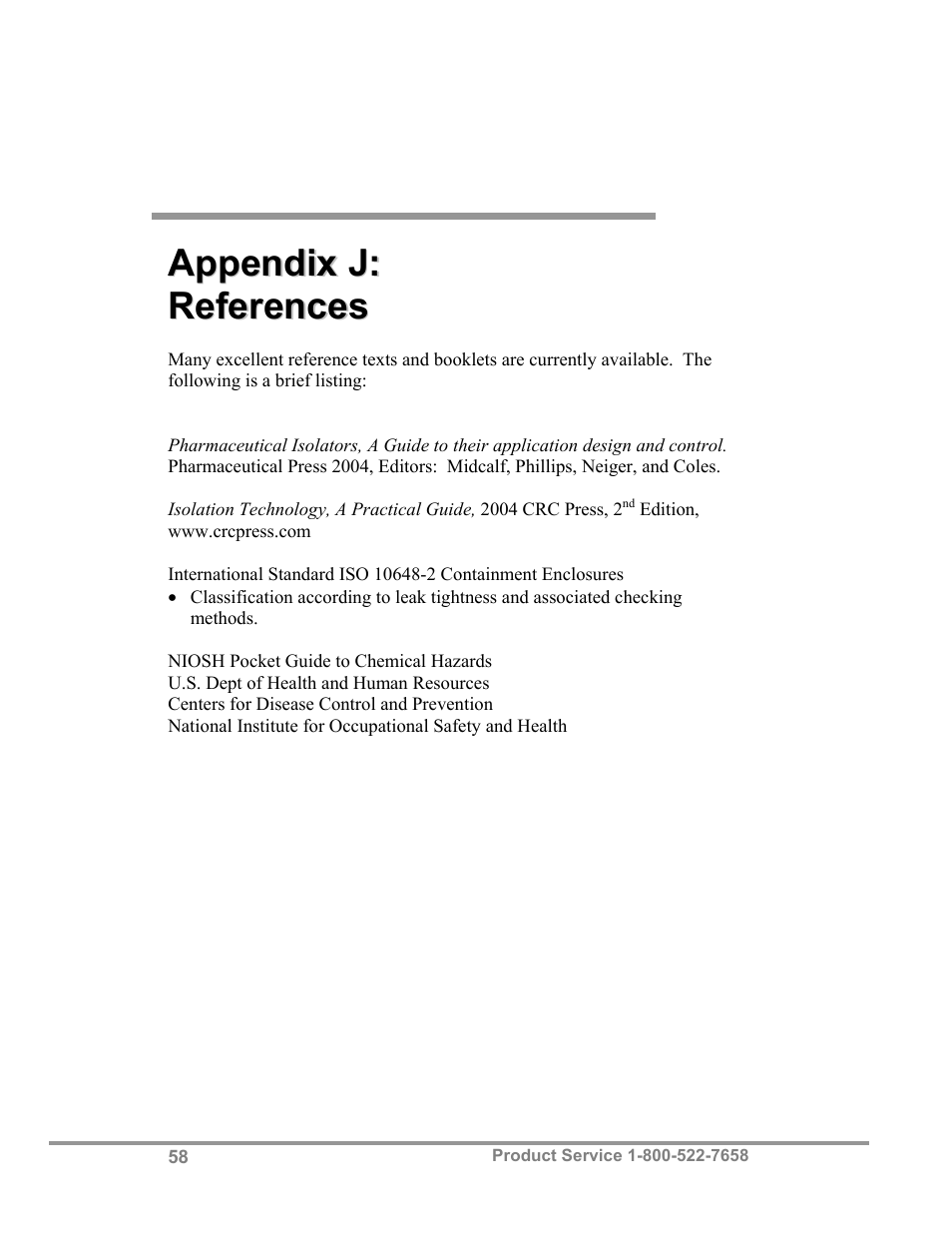 Labconco Precise Controlled Atmosphere and Basic Glove Boxes 5220131 User Manual | Page 62 / 63