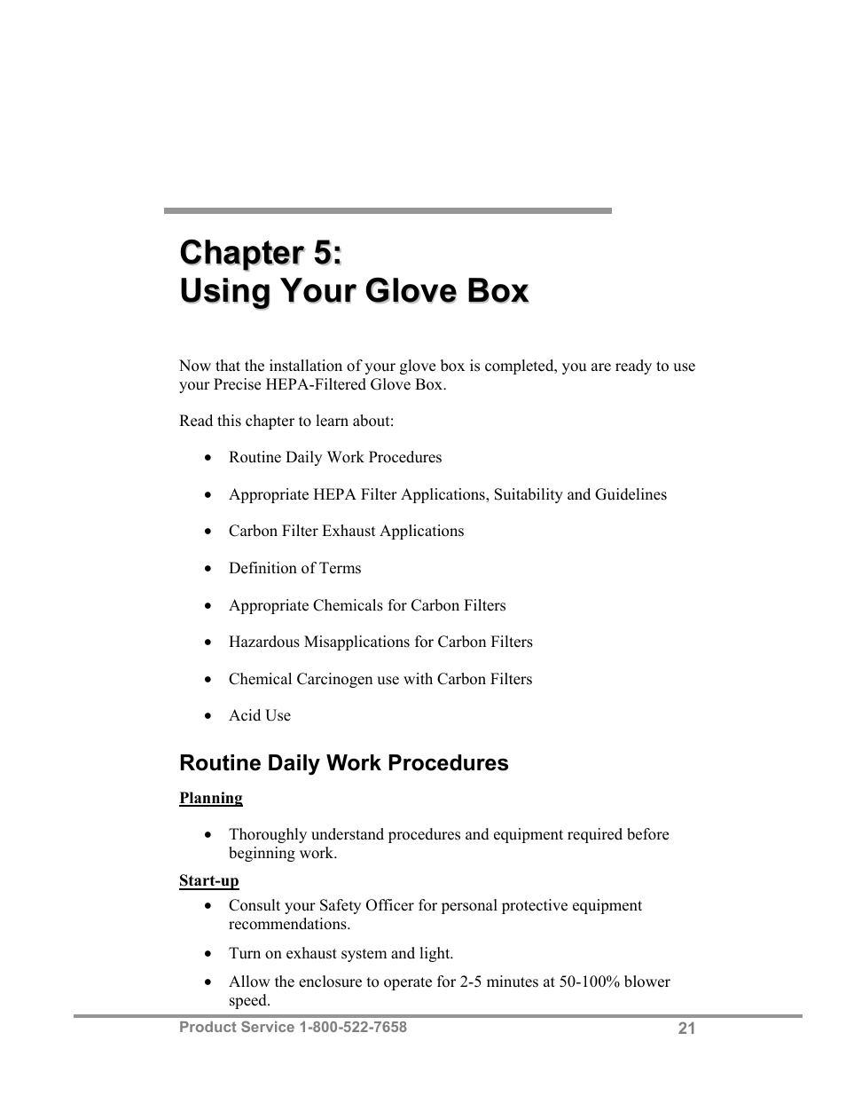 Labconco Precise HEPA-Filtered Glove Boxes 5220231 User Manual | Page 25 / 54