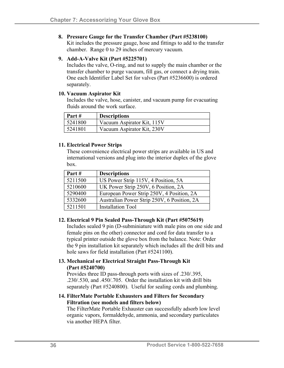 Labconco Precise HEPA-Filtered Glove Boxes 5220231 User Manual | Page 40 / 54