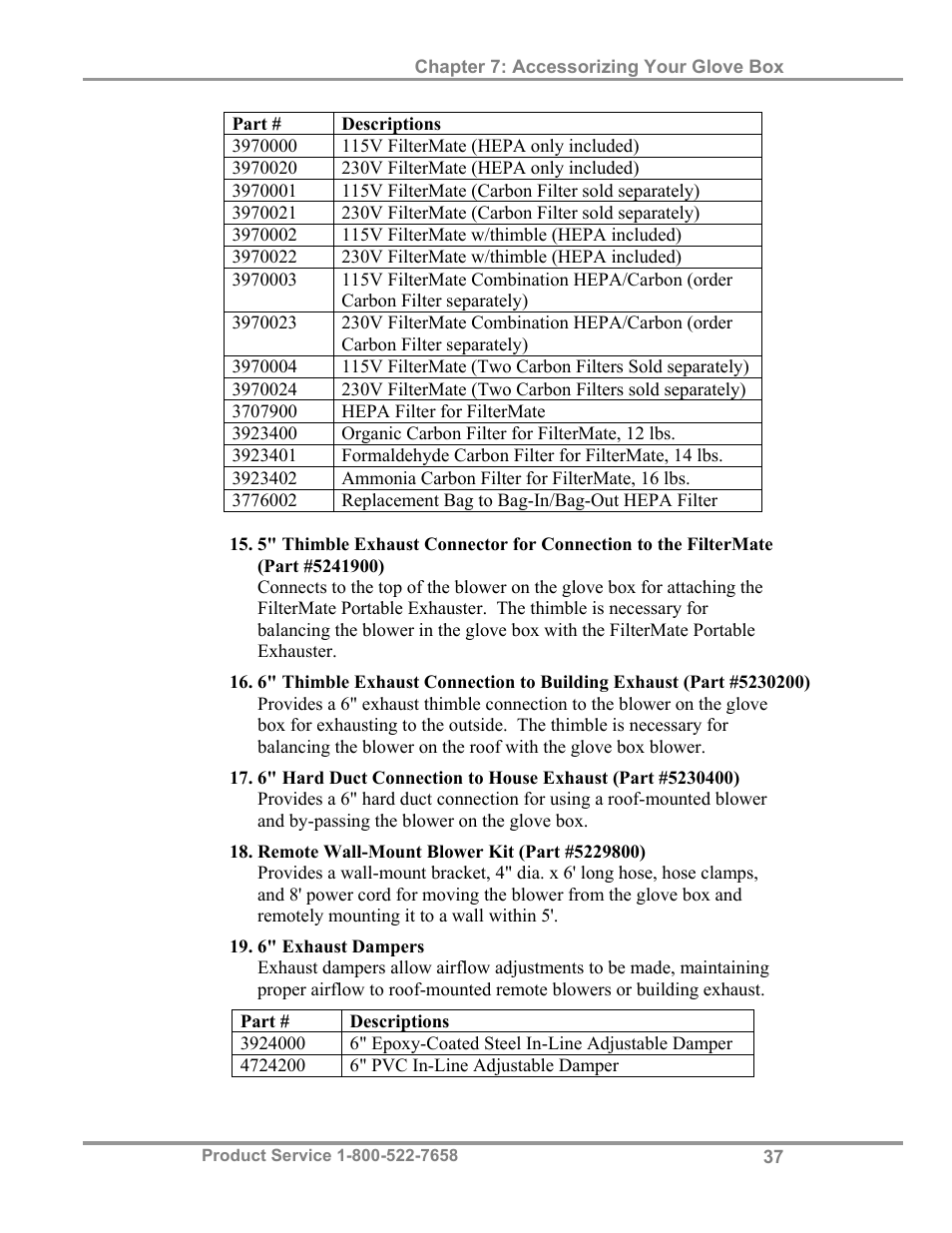 Labconco Precise HEPA-Filtered Glove Boxes 5220231 User Manual | Page 41 / 54