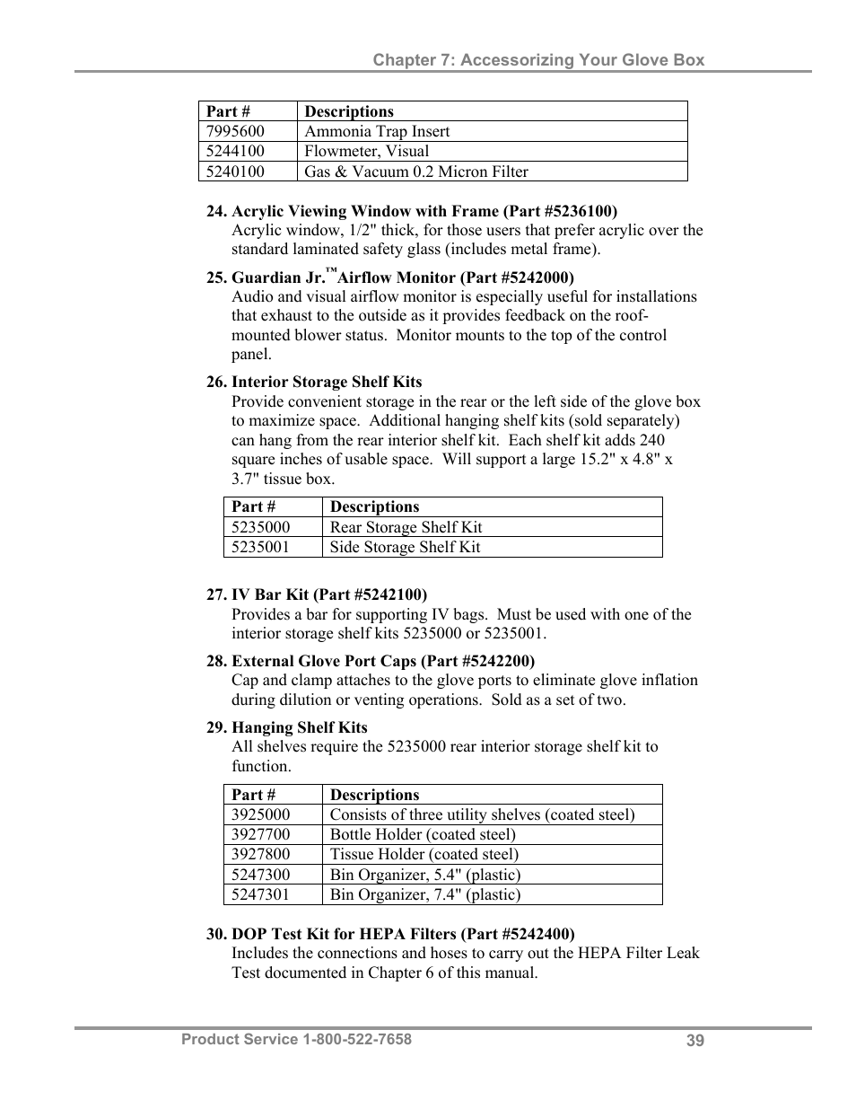 Labconco Precise HEPA-Filtered Glove Boxes 5220231 User Manual | Page 43 / 54