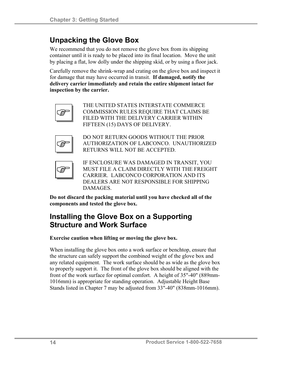 Labconco Protector Filtered Glove Box User Manual | Page 18 / 68