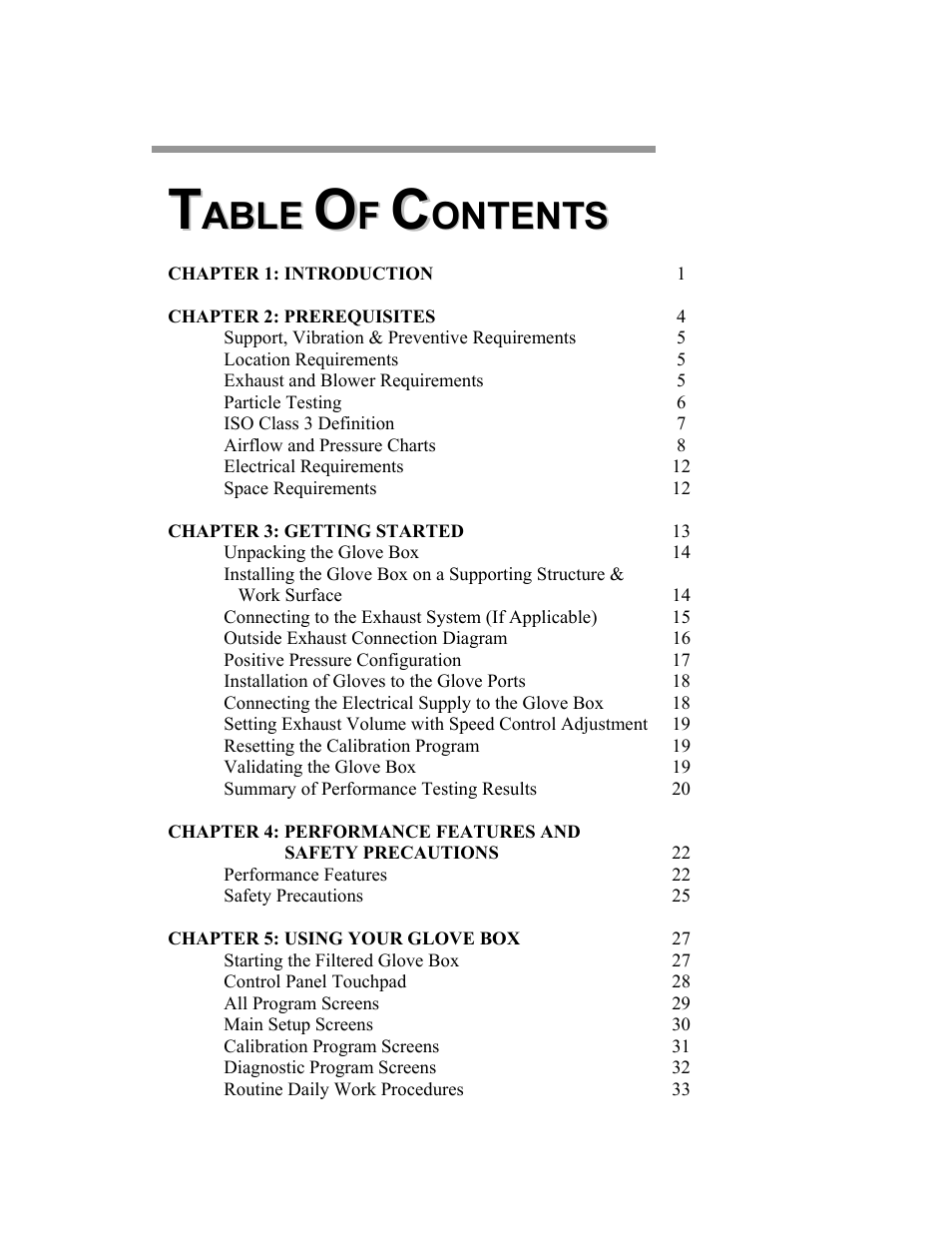 Labconco Protector Filtered Glove Box User Manual | Page 3 / 68