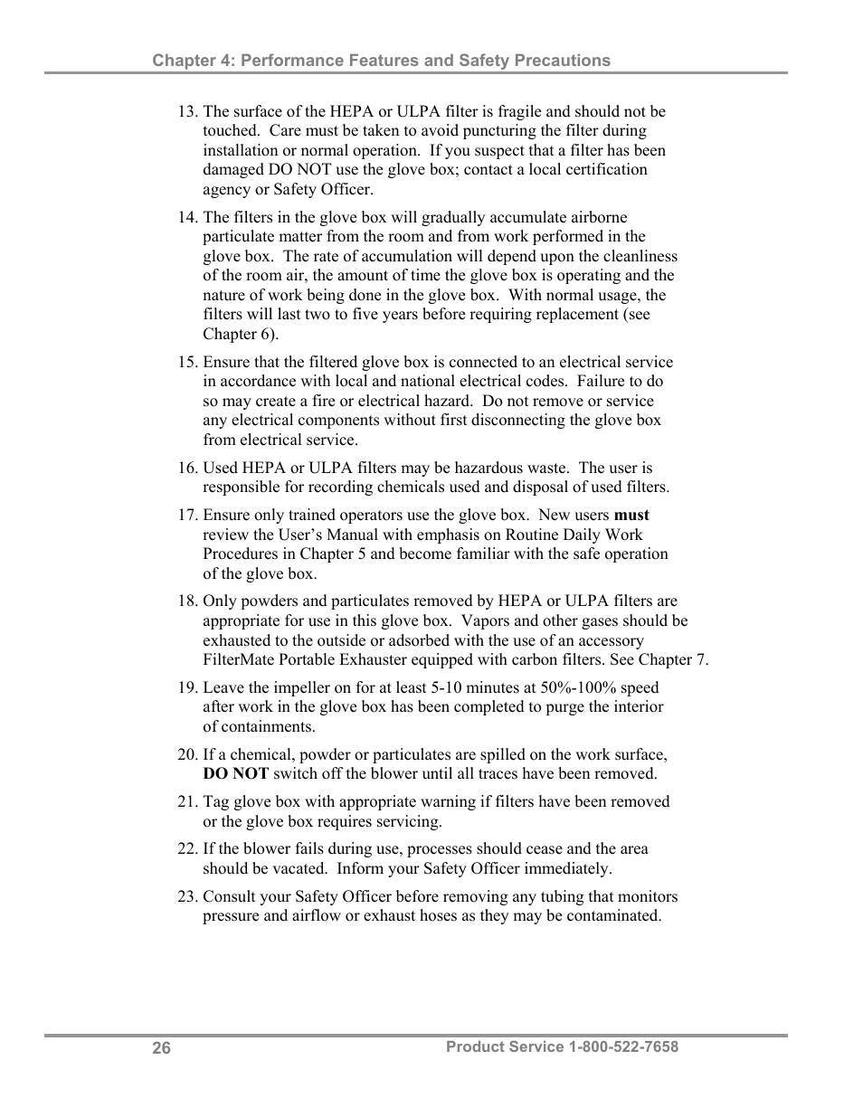 Labconco Protector Filtered Glove Box User Manual | Page 30 / 68