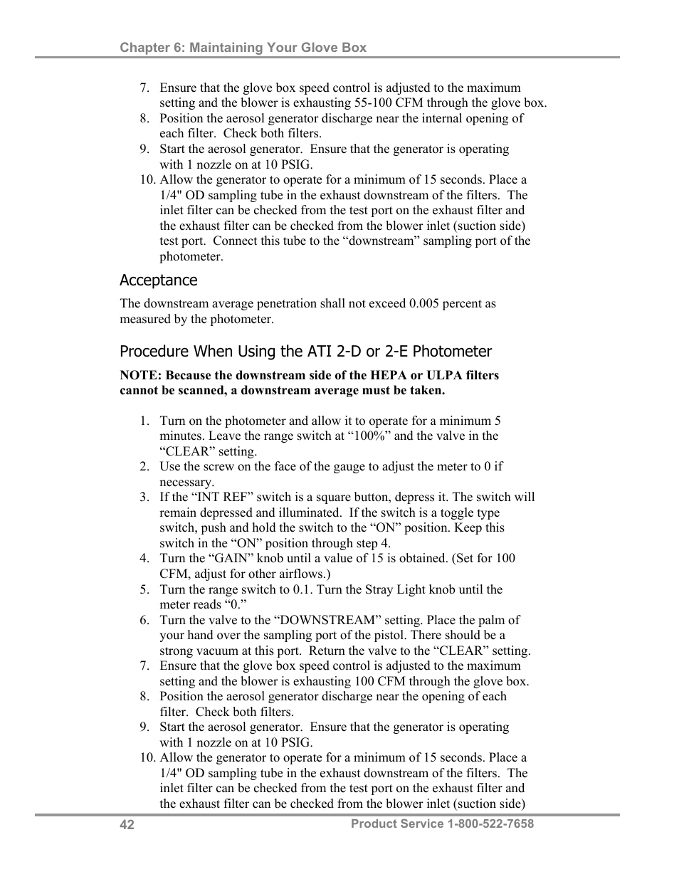 Labconco Protector Filtered Glove Box User Manual | Page 46 / 68