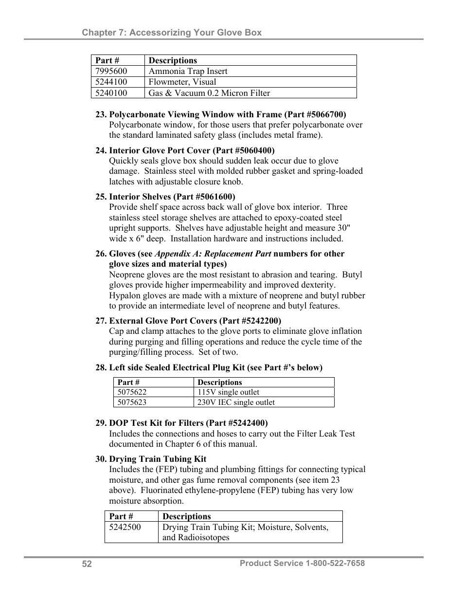 Labconco Protector Filtered Glove Box User Manual | Page 56 / 68