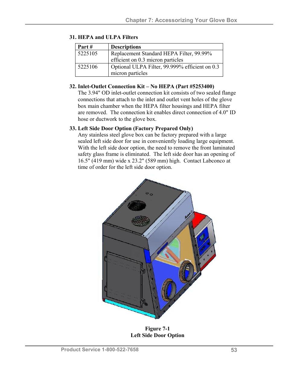 Labconco Protector Filtered Glove Box User Manual | Page 57 / 68
