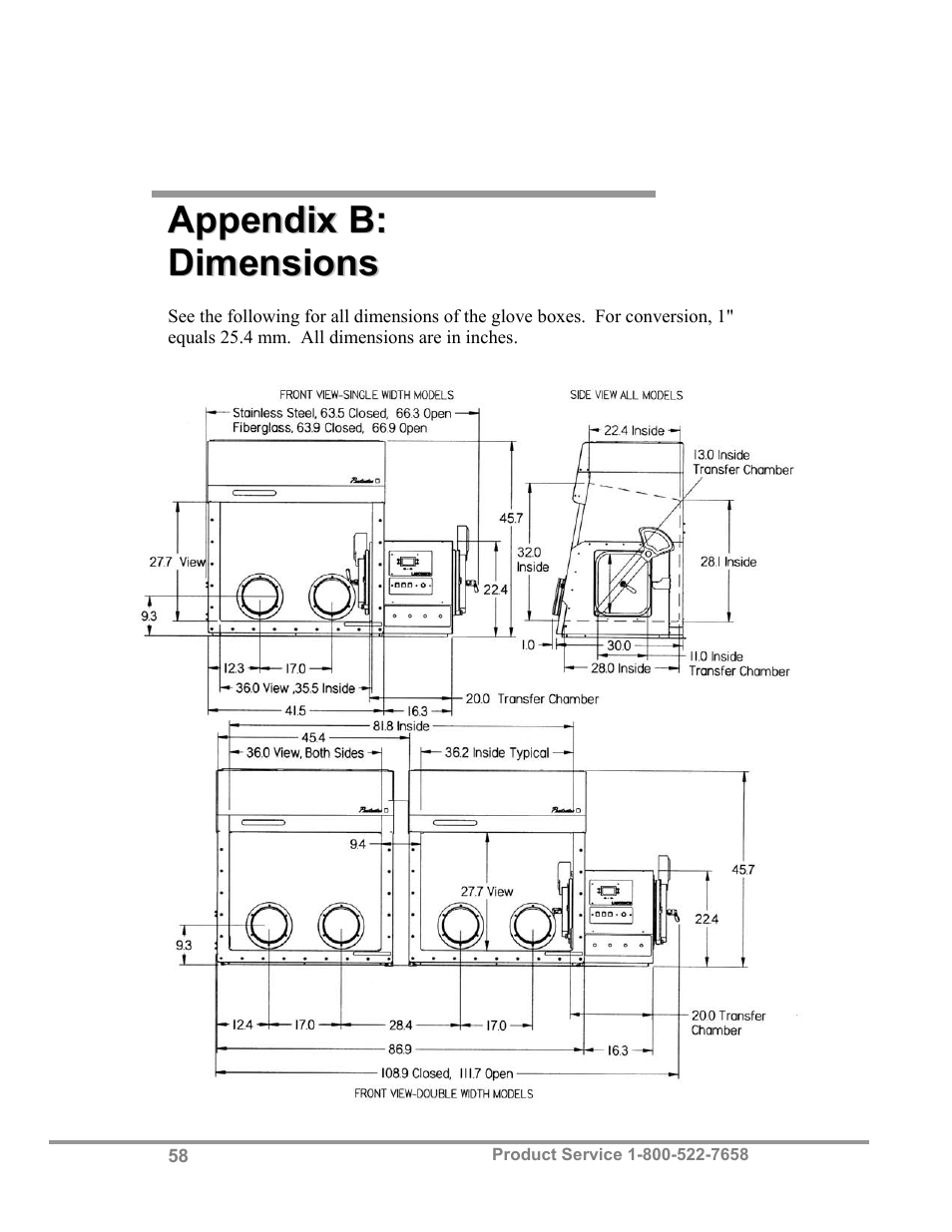 Labconco Protector Filtered Glove Box User Manual | Page 62 / 68