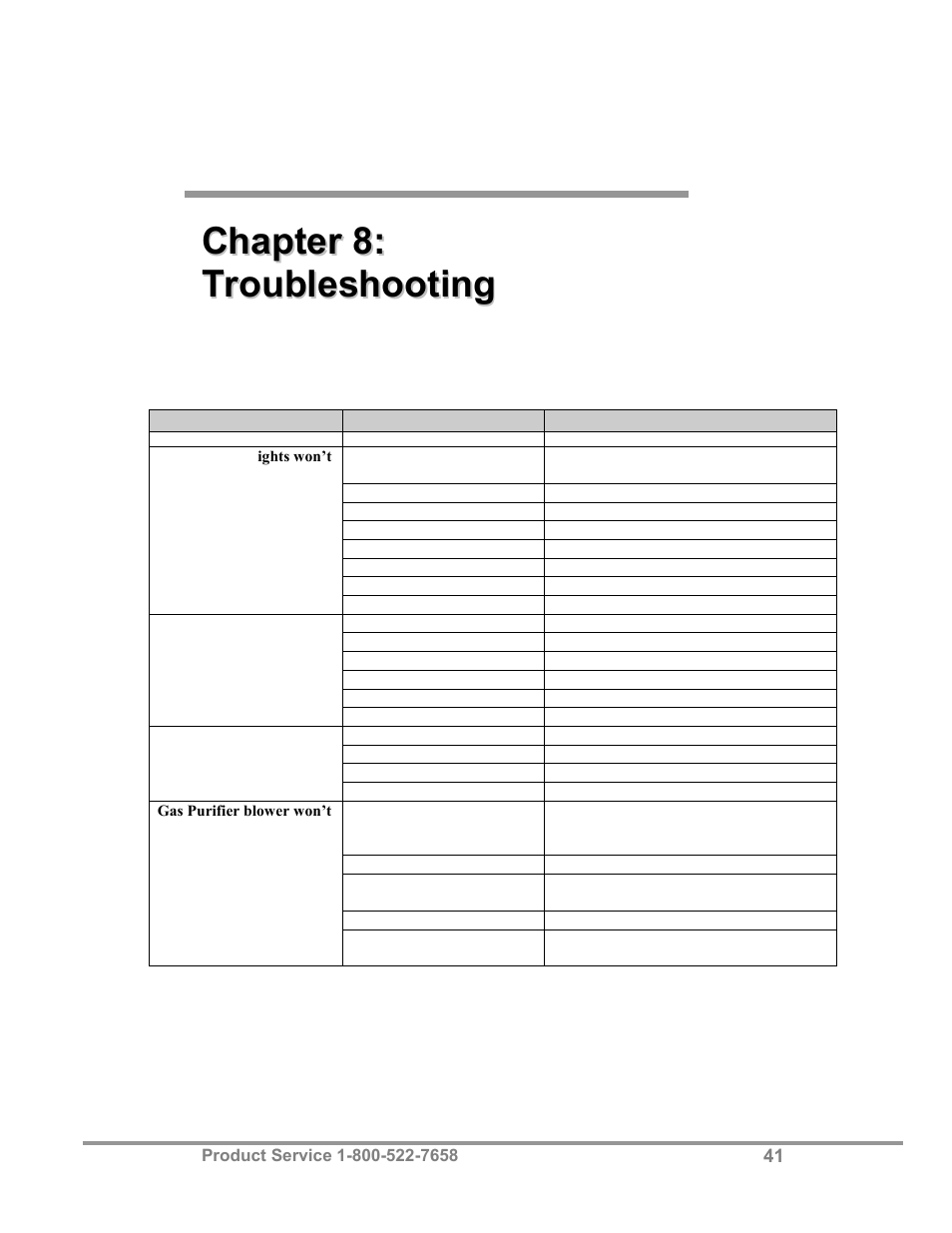 Labconco AtmosPure Re-Gen Gas Purifiers 5121845 User Manual | Page 45 / 59