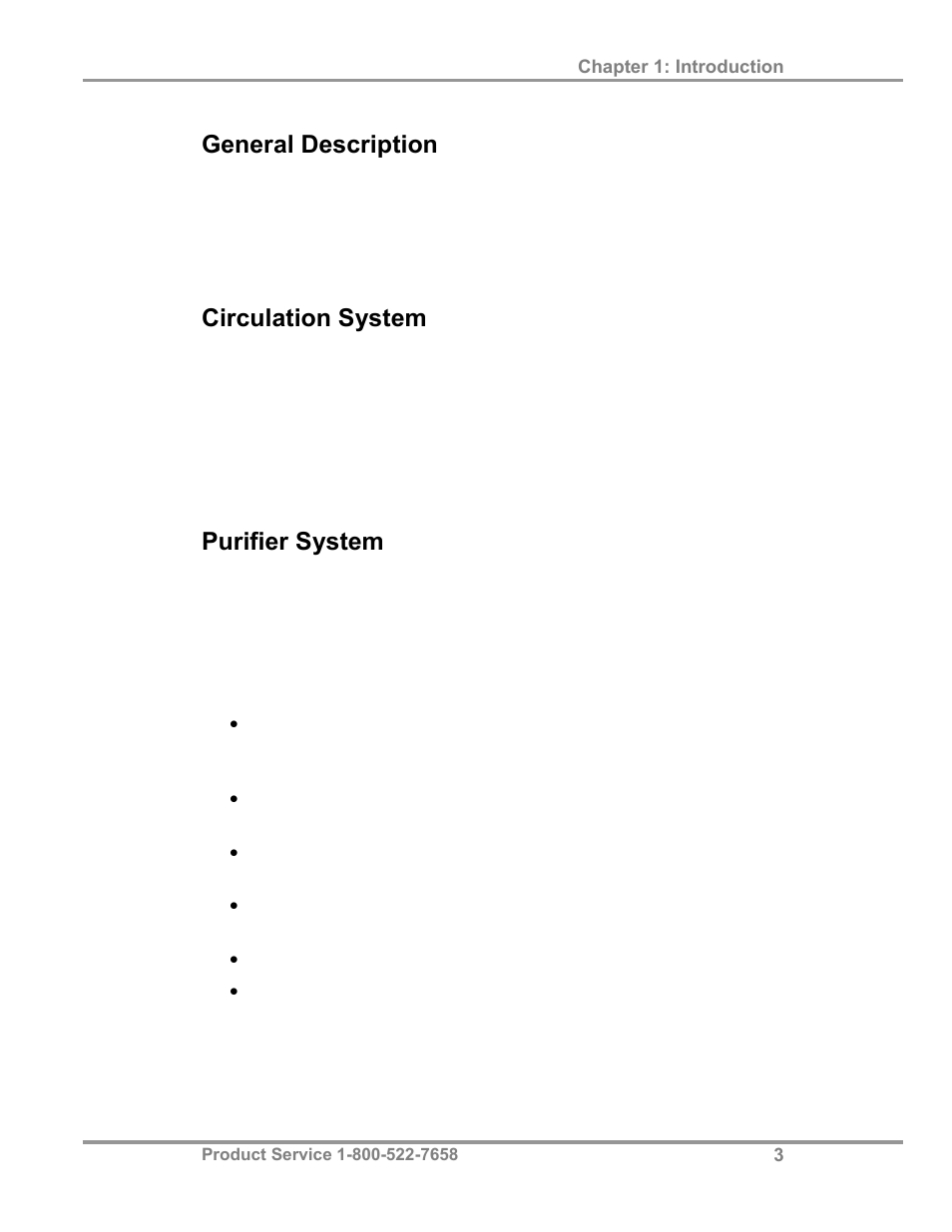 General description, Circulation system, Purifier system | Labconco AtmosPure Re-Gen Gas Purifiers 5121845 User Manual | Page 7 / 59
