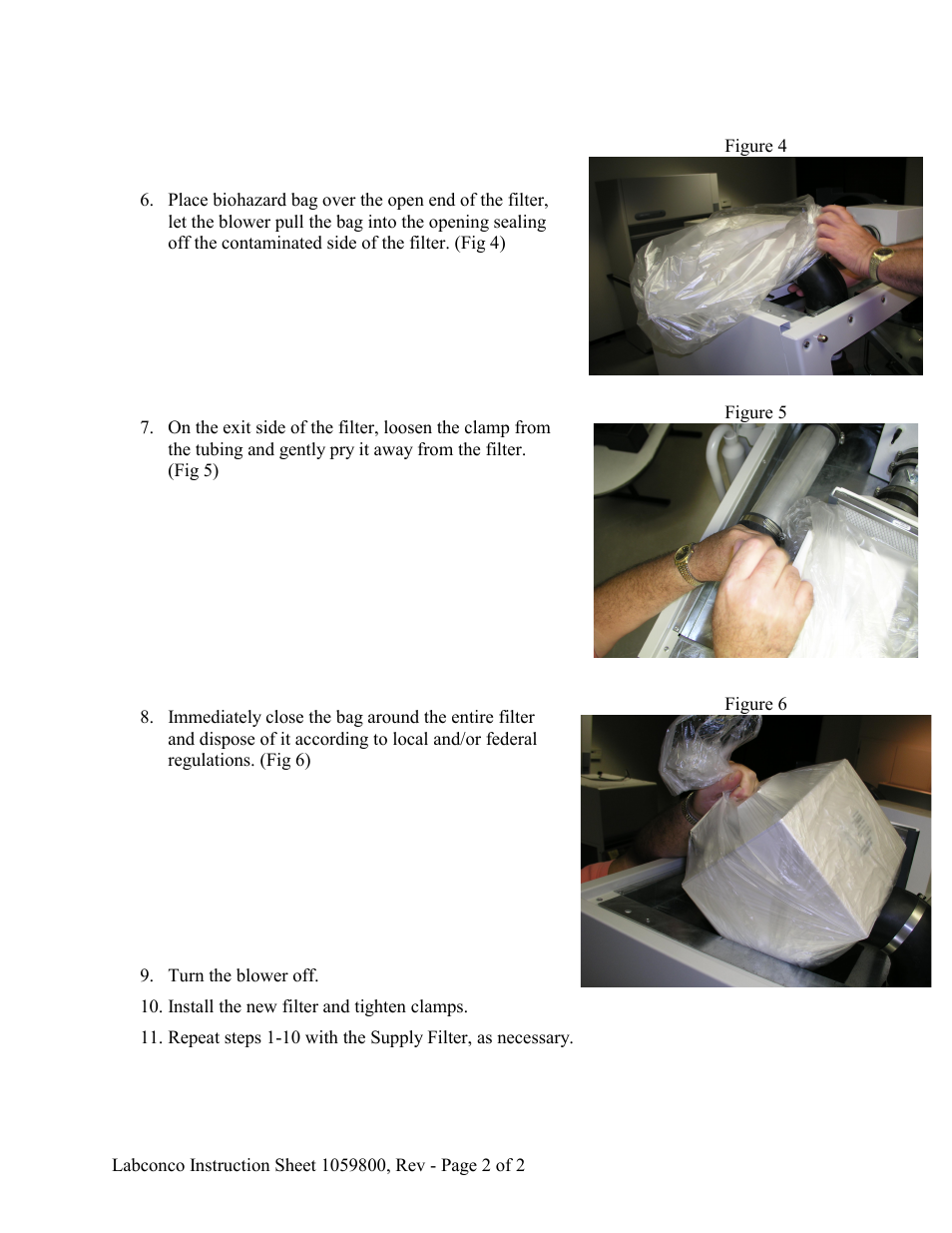 Labconco HEPA Filter User Manual | Page 2 / 2