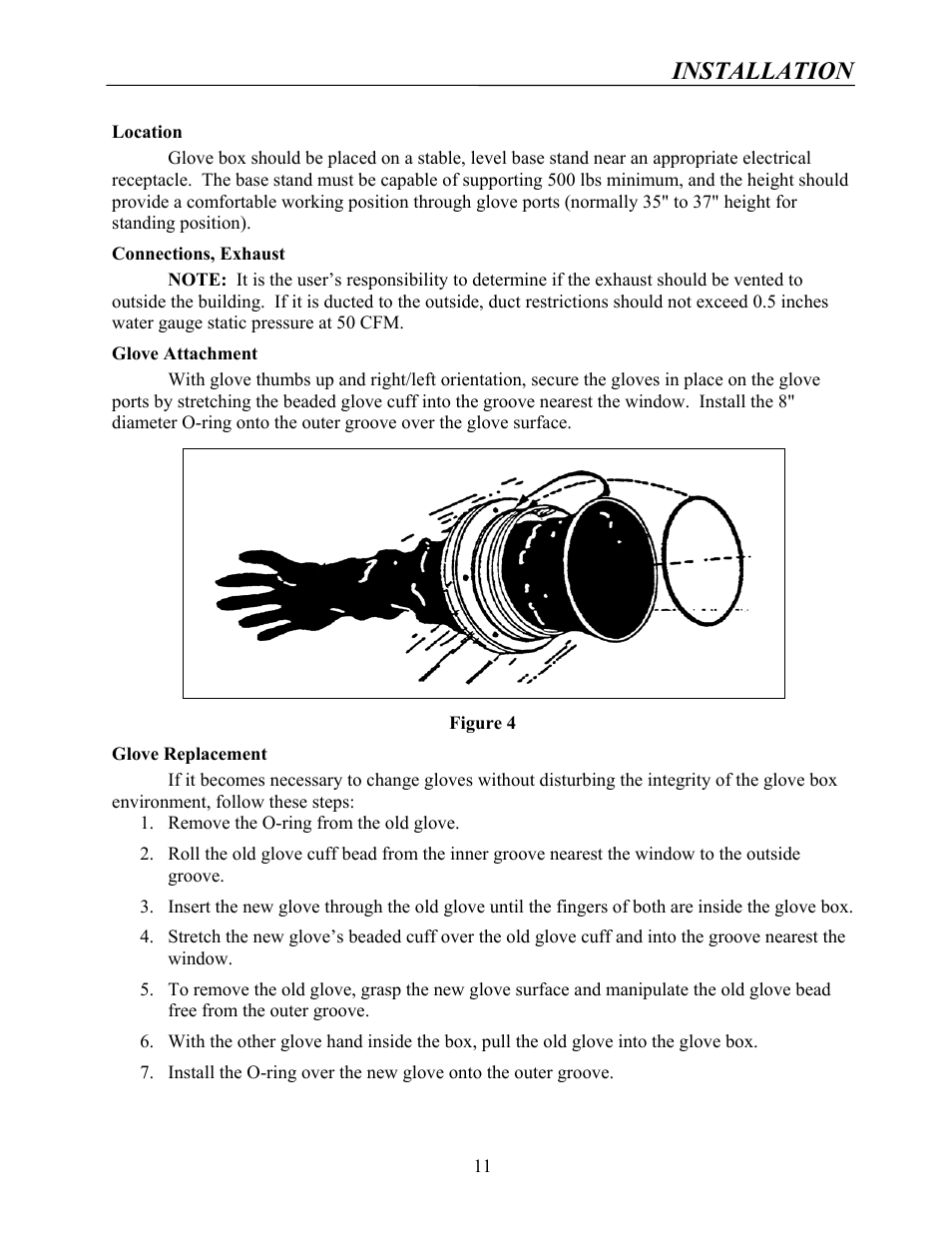 Installation | Labconco Protector Multi-Hazard Glove Box 5065502 User Manual | Page 10 / 31