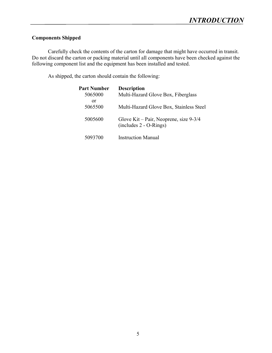 Introduction | Labconco Protector Multi-Hazard Glove Box 5065502 User Manual | Page 4 / 31