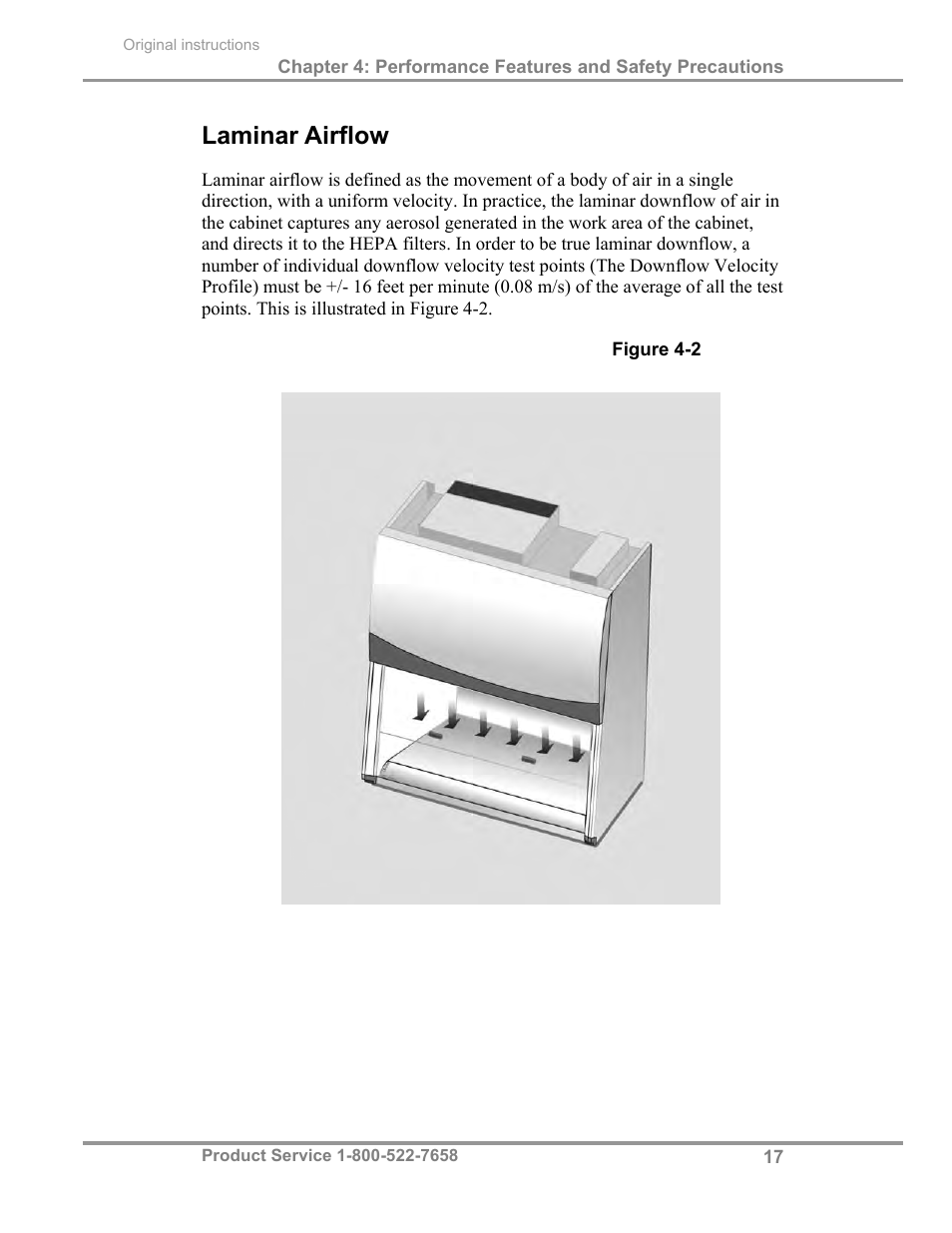 Laminar airflow | Labconco PuriCare Procedure Stations 31261 Series User Manual | Page 23 / 62