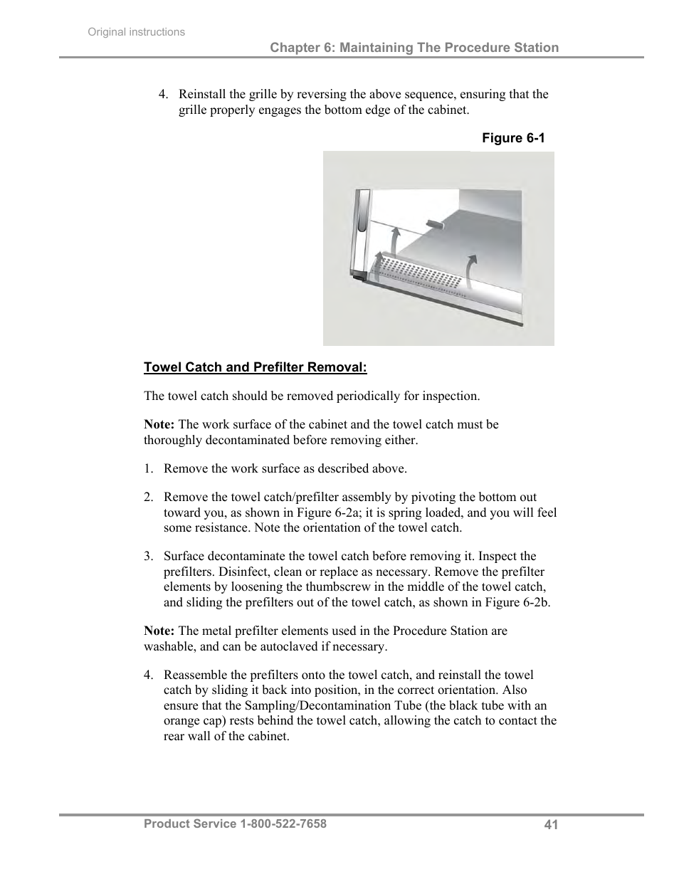 Labconco PuriCare Procedure Stations 31261 Series User Manual | Page 47 / 62