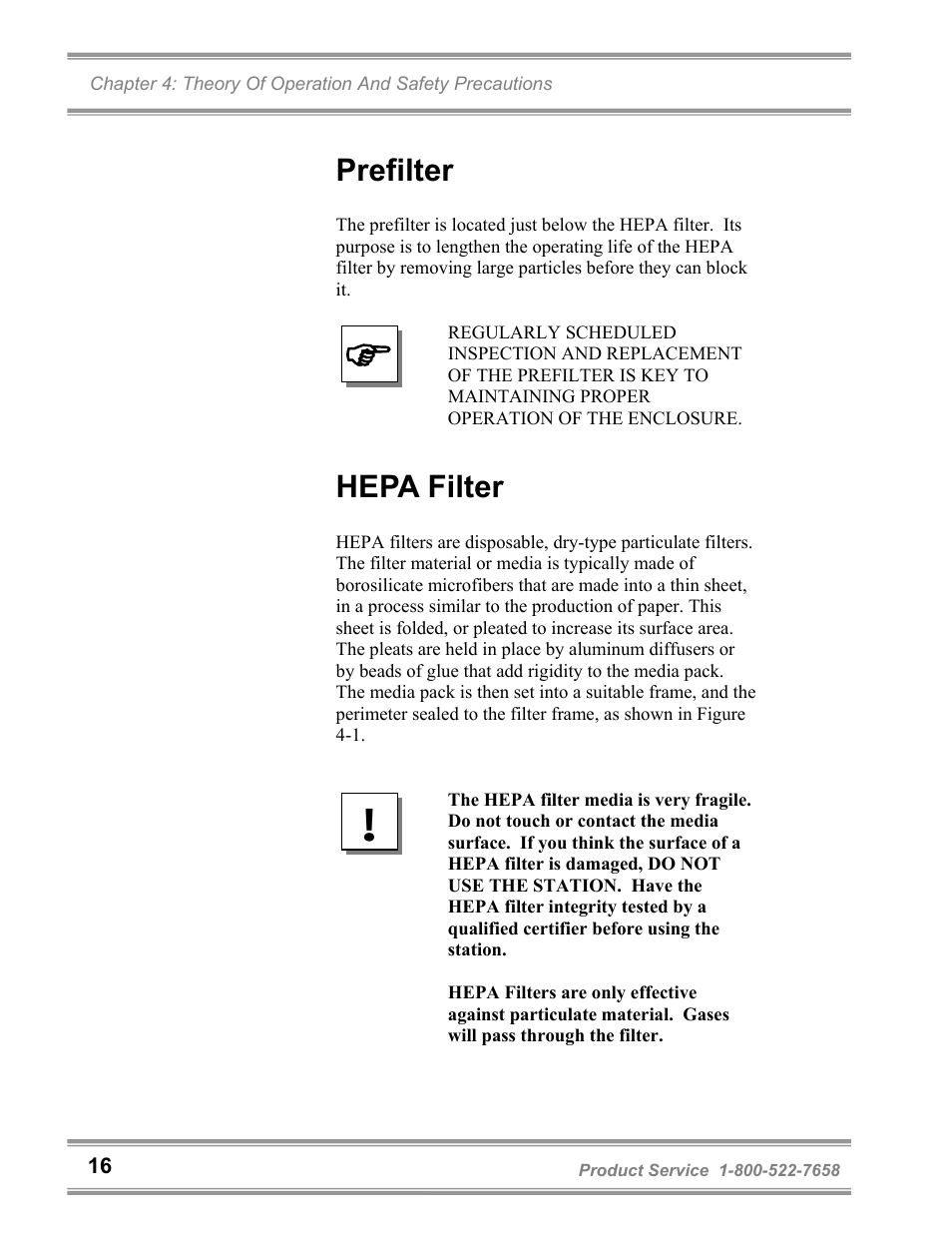 Prefilter, Hepa filter | Labconco PuriCare Bedding Disposal Stations 3840020 User Manual | Page 20 / 59