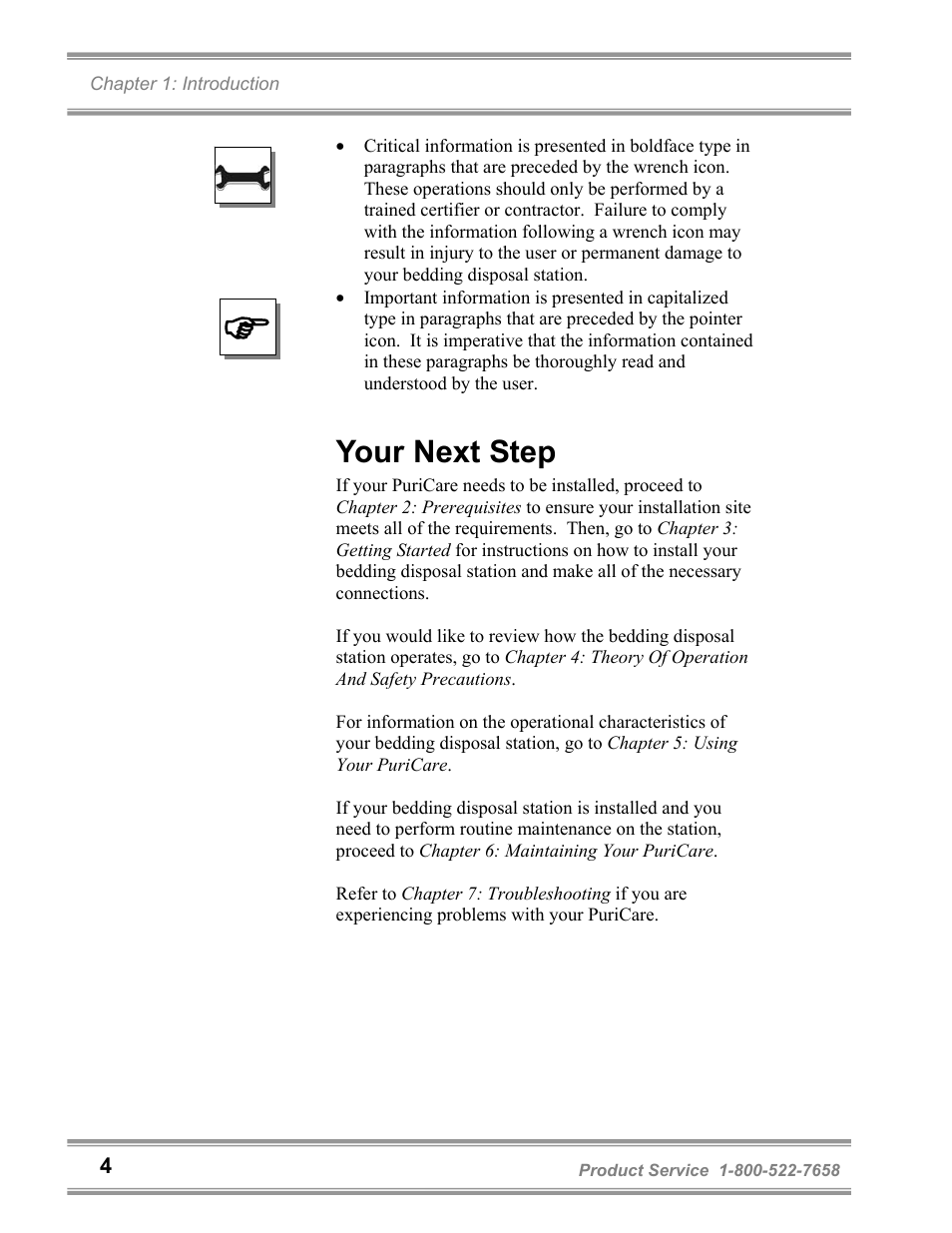 Your next step | Labconco PuriCare Bedding Disposal Stations 3840020 User Manual | Page 8 / 59