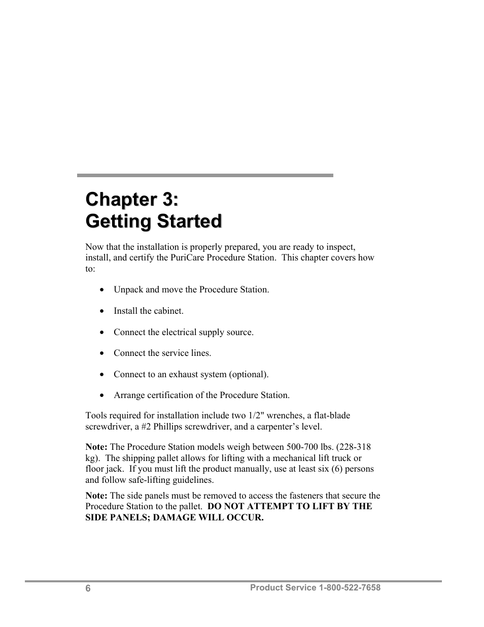 Labconco PuriCare Procedure Stations 38100 User Manual | Page 11 / 70