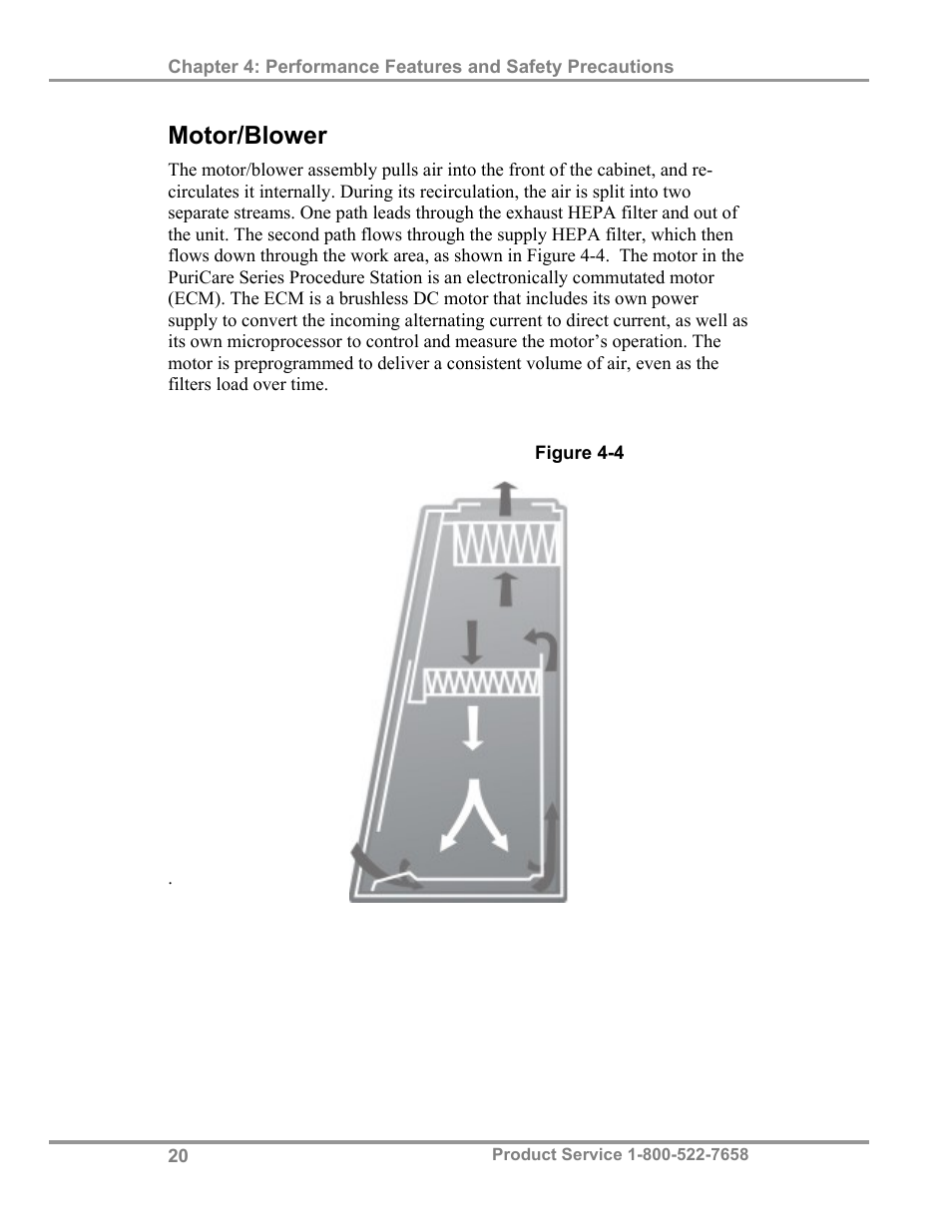 Motor/blower | Labconco PuriCare Procedure Stations 38100 User Manual | Page 25 / 70