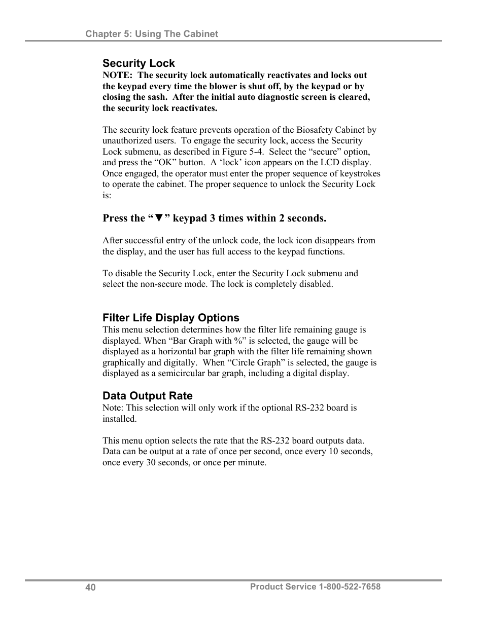 Labconco PuriCare Procedure Stations 38100 User Manual | Page 45 / 70