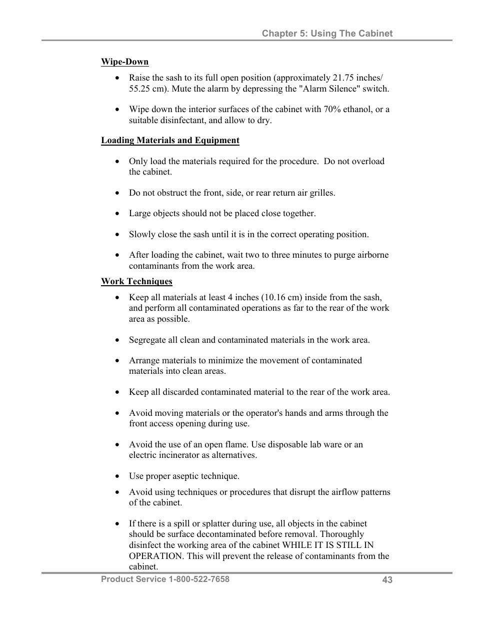Labconco PuriCare Procedure Stations 38100 User Manual | Page 48 / 70