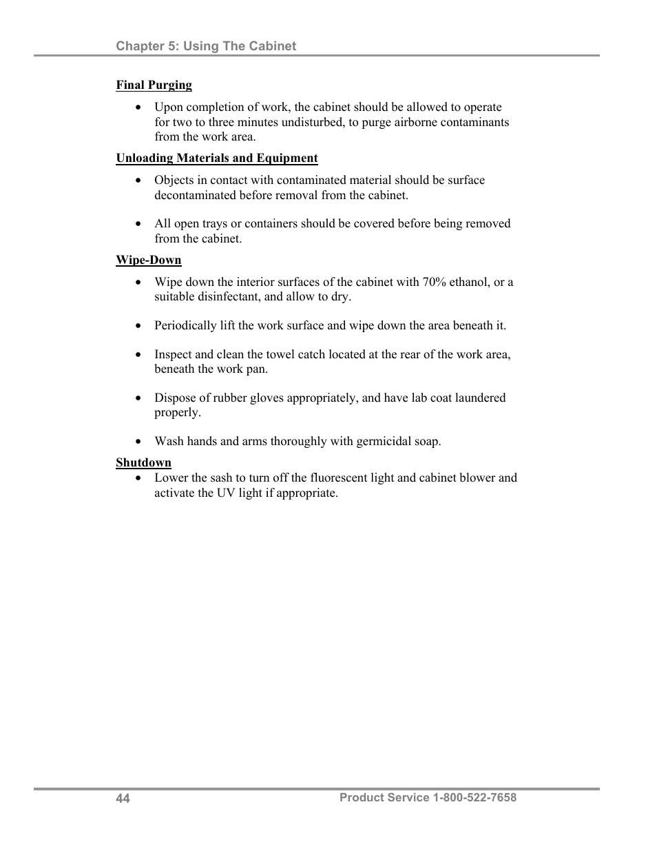 Labconco PuriCare Procedure Stations 38100 User Manual | Page 49 / 70