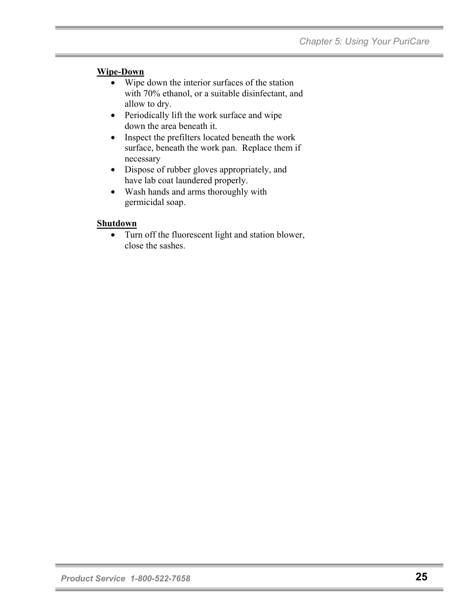 Labconco PuriCare Vertical Flow Stations 3830020 User Manual | Page 29 / 58