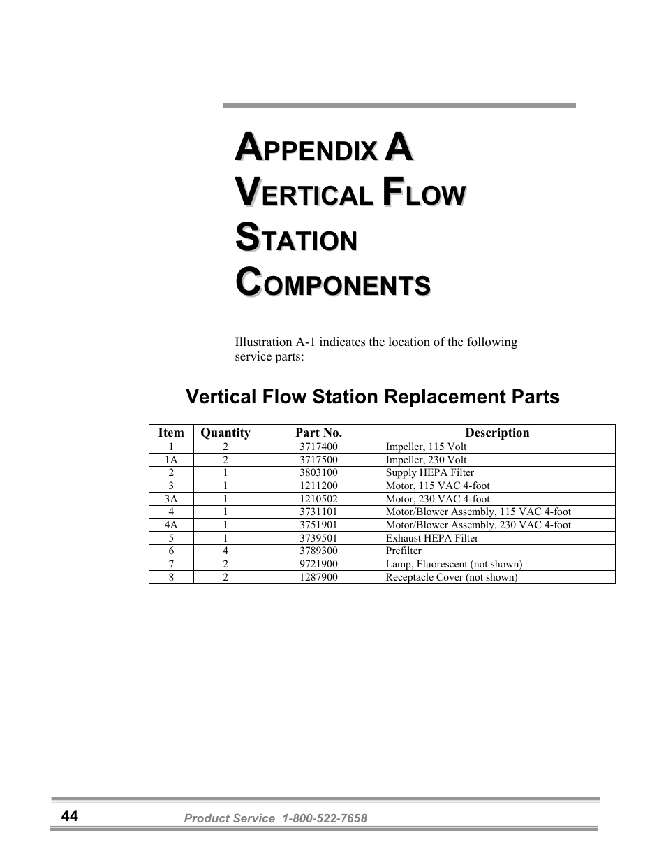 Lo o w w | Labconco PuriCare Vertical Flow Stations 3830020 User Manual | Page 48 / 58