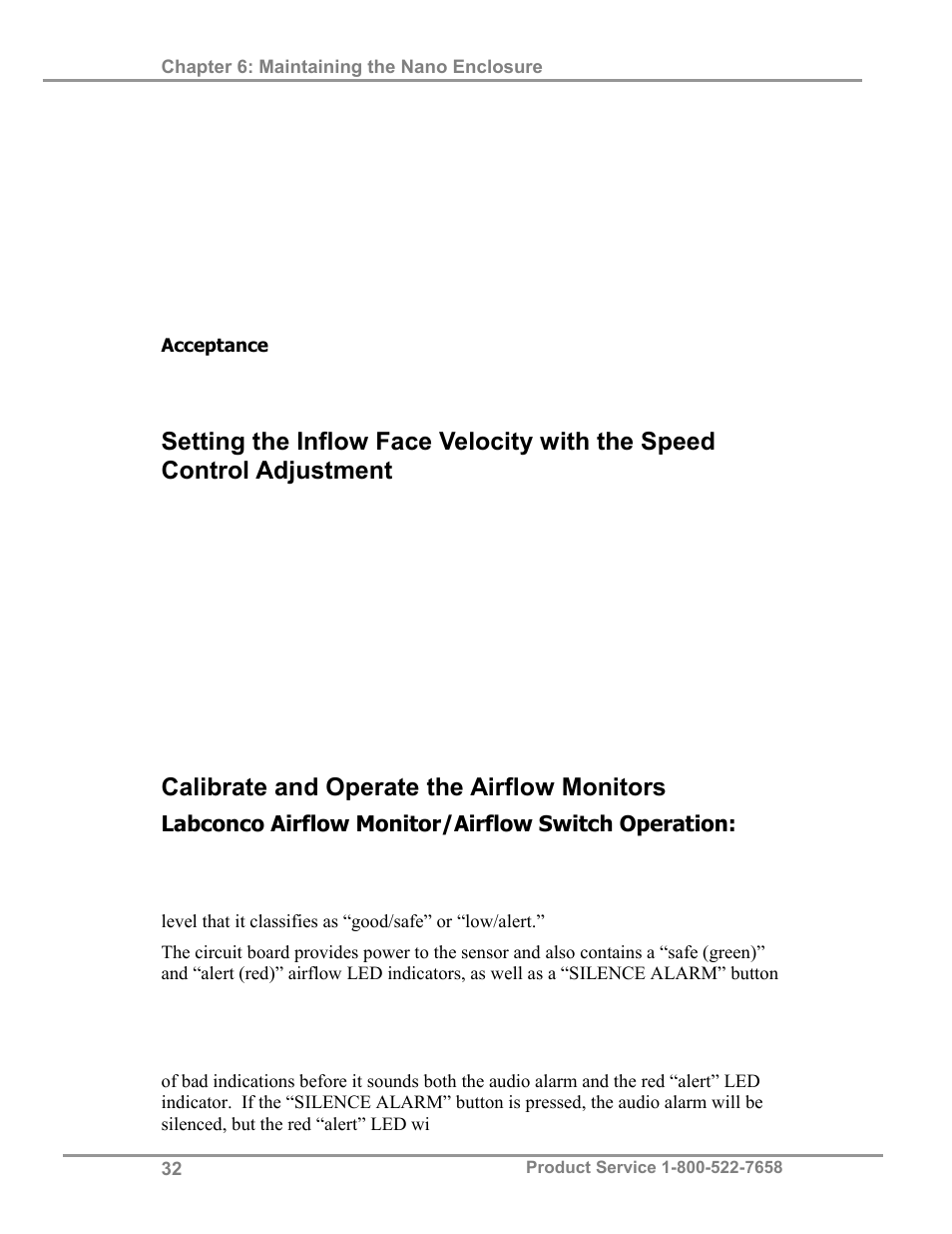 Calibrate and operate the airflow monitors | Labconco XPert Nano Enclosures 38876 Series User Manual | Page 37 / 67