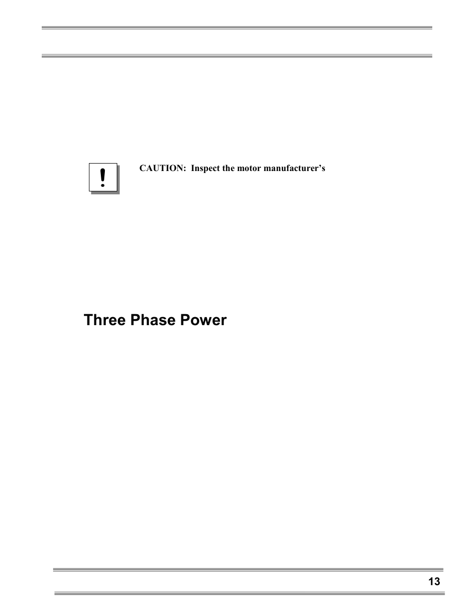 Three phase power | Labconco Coated Steel, Fiberglass and PVC Blowers 7183200 User Manual | Page 17 / 65