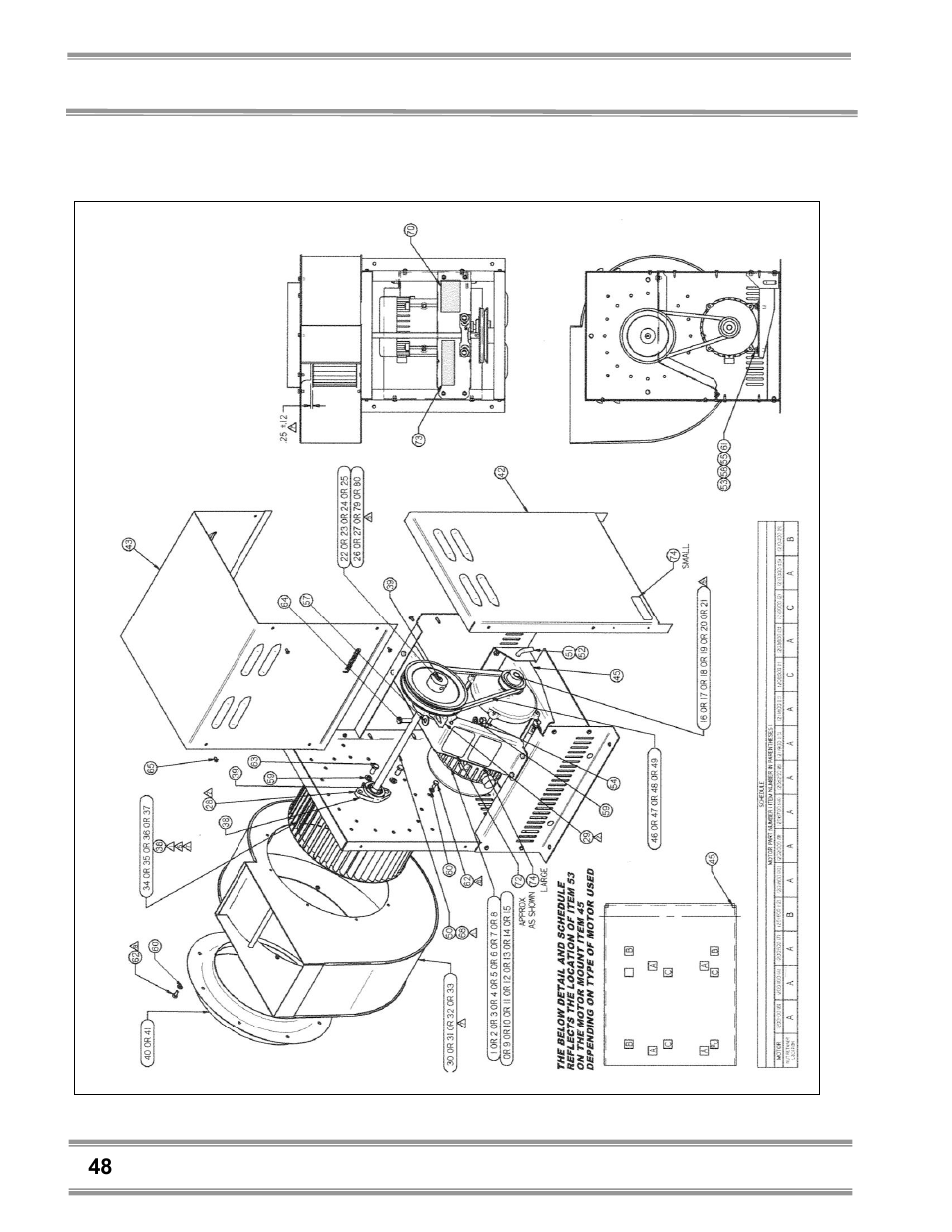 Labconco Coated Steel, Fiberglass and PVC Blowers 7183200 User Manual | Page 52 / 65