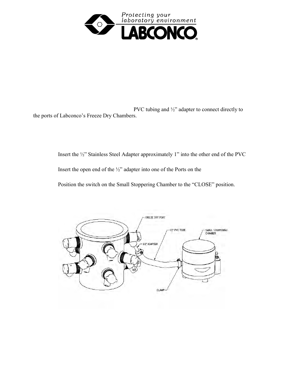 Labconco Mini Stoppering Chamber User Manual | 5 pages