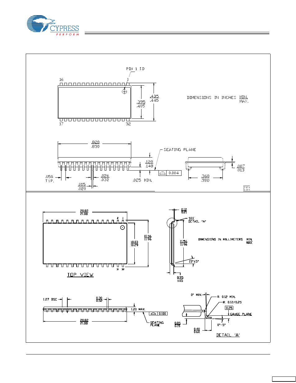 Cypress CY7C1019BN User Manual | Page 7 / 8