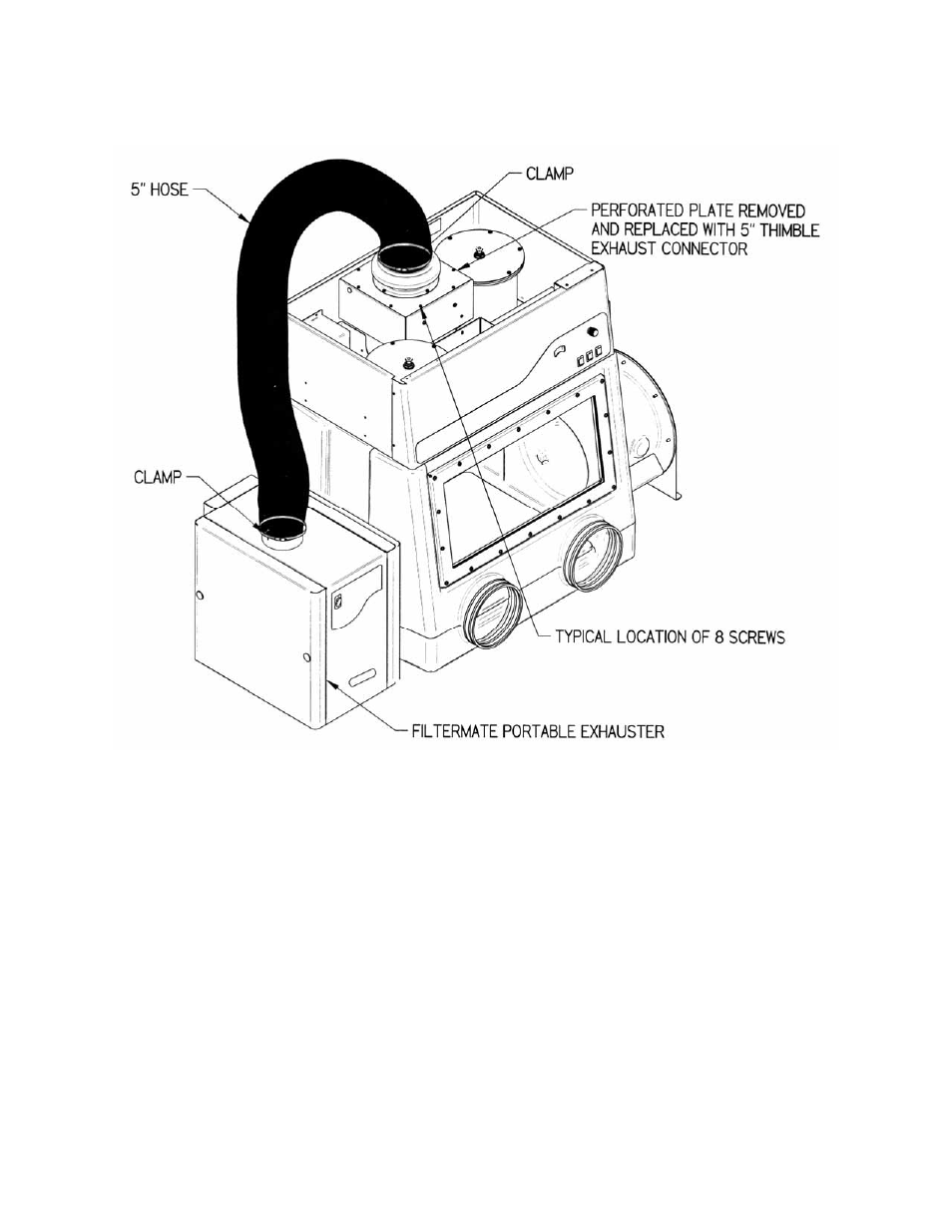 Labconco 5" Thimble Exhaust Connector User Manual | Page 2 / 3