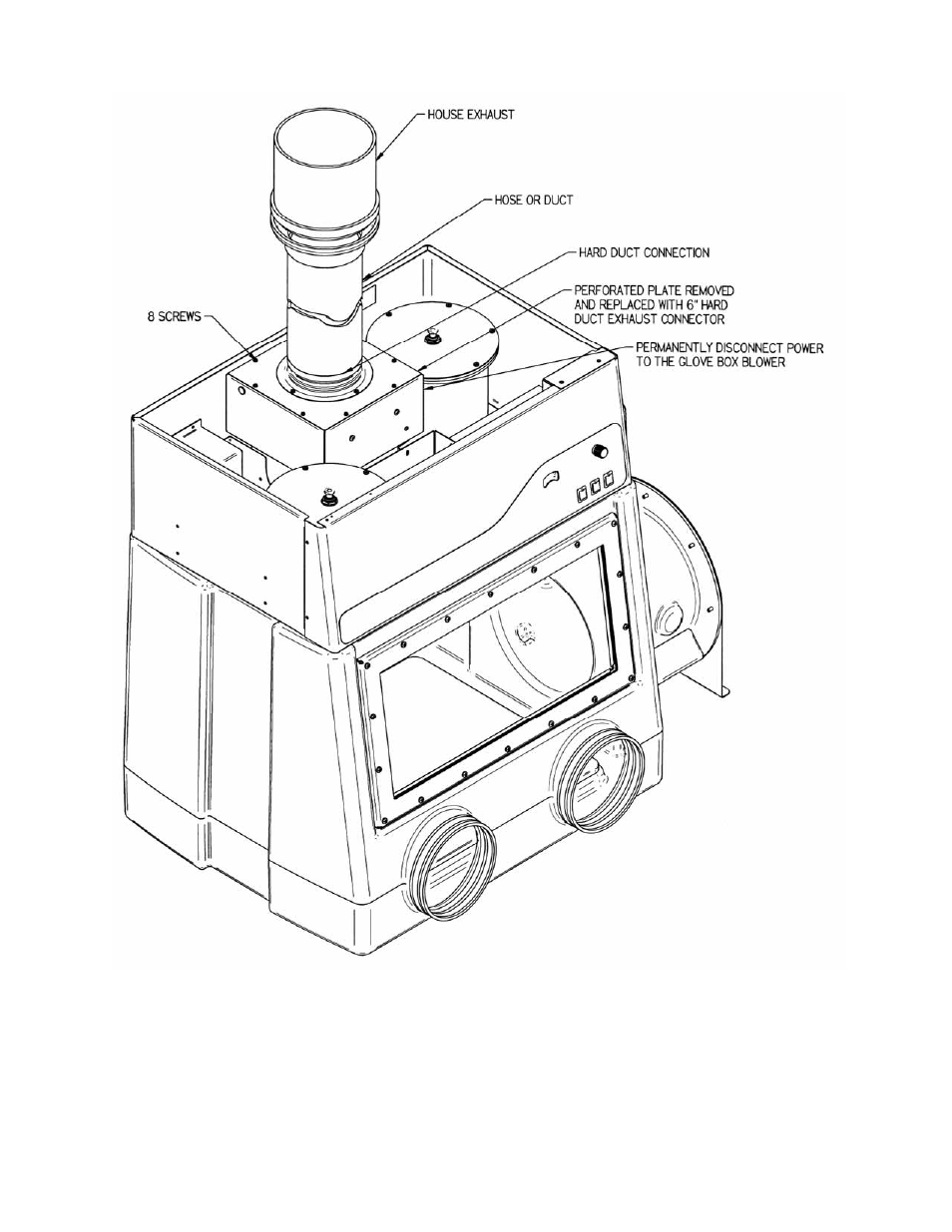 Labconco 6" Hard Duct Exhaust Connector User Manual | Page 2 / 4