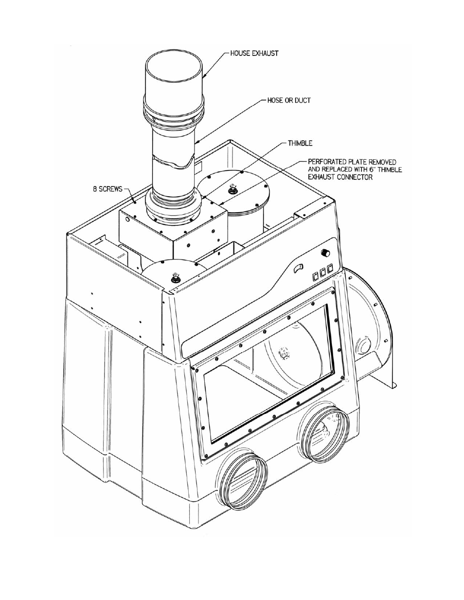 Labconco 6" Thimble Exhaust Connector User Manual | Page 2 / 4