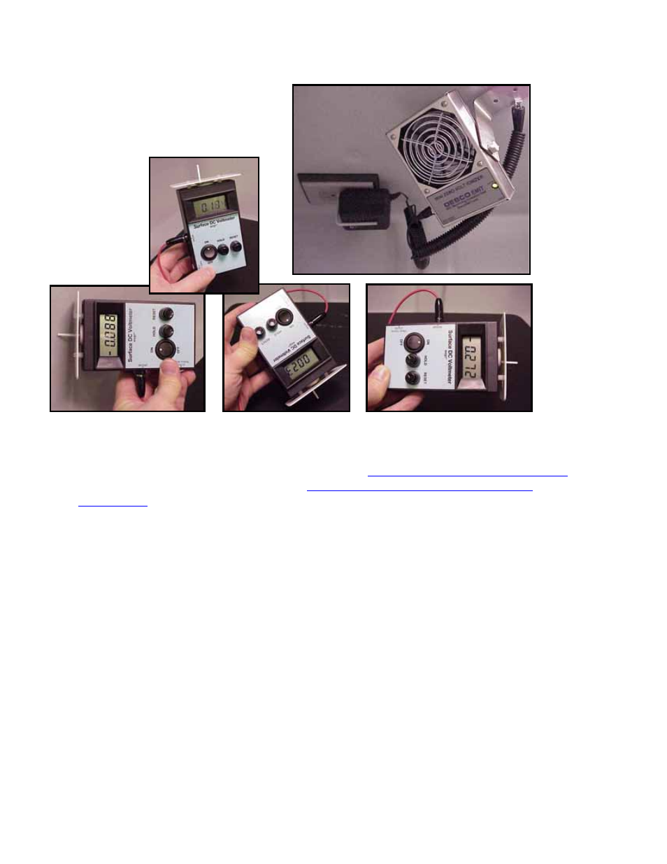 Ionizer fan performance | Labconco Anti-Static Ionizer Fan User Manual | Page 4 / 6