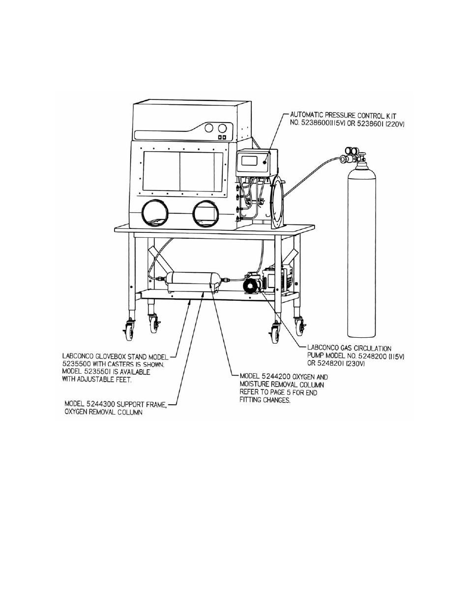 Labconco Oxygen and Moisture Drying Train Tubing User Manual | Page 2 / 8