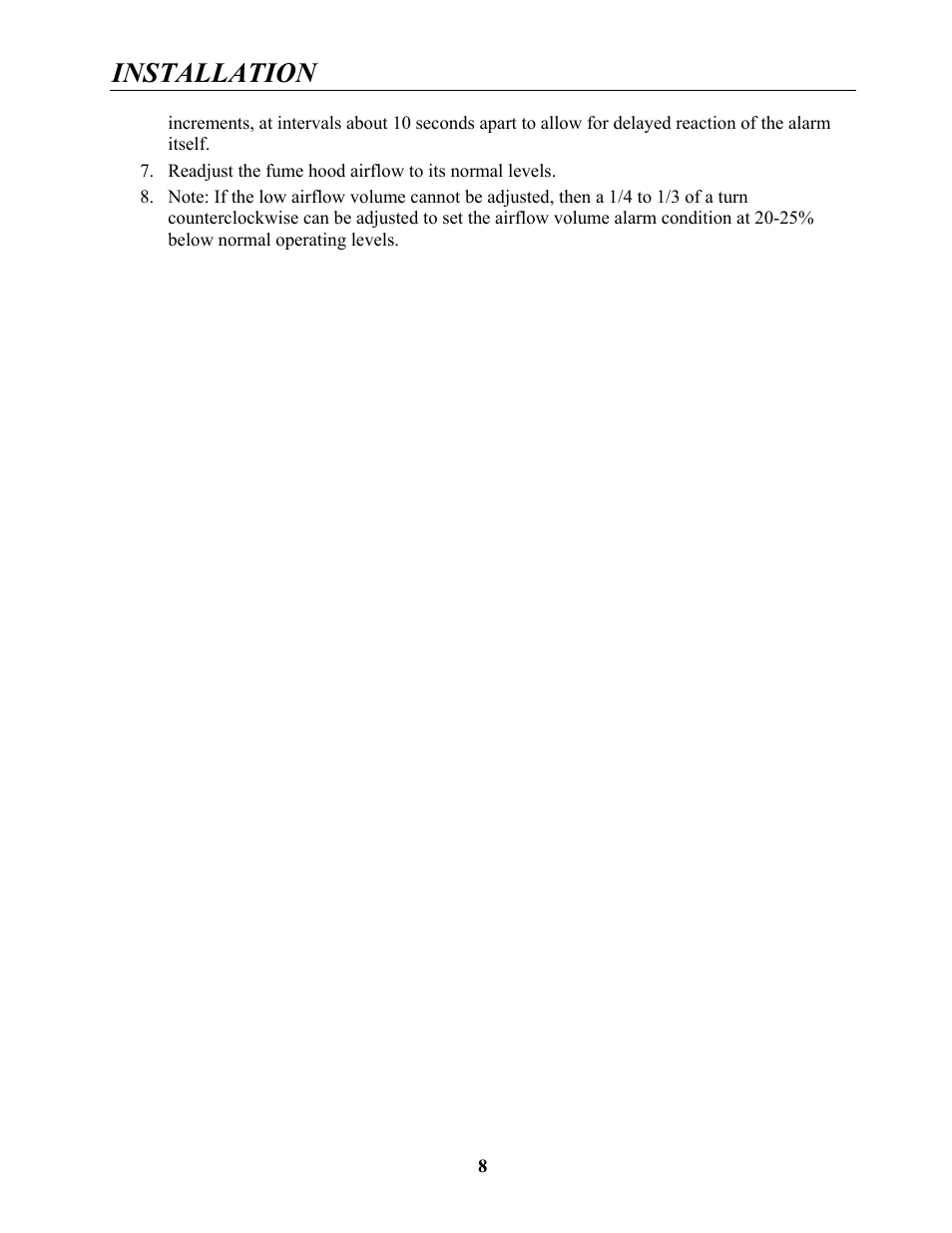 Installation | Labconco Guardian Jr. Airflow Monitor 9743200 Series User Manual | Page 12 / 25