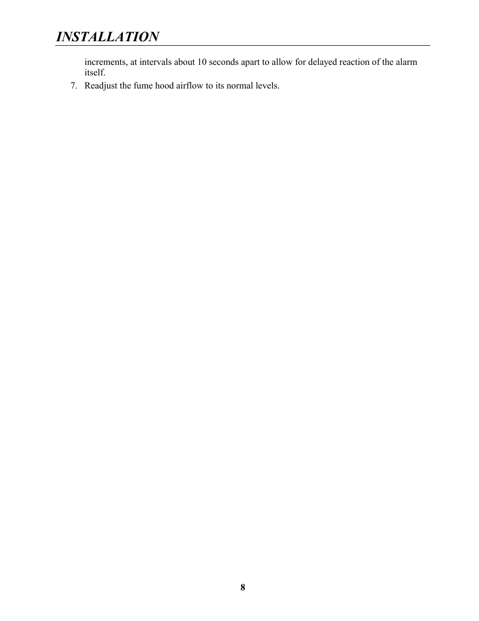 Installation | Labconco Guardian Jr. Airflow Monitors 4865001 User Manual | Page 11 / 27
