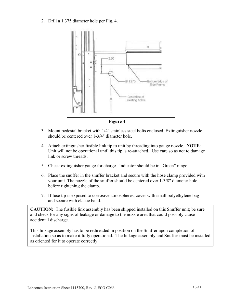 Labconco Snuffer Fire Extinguishers 1115004 User Manual | Page 3 / 5